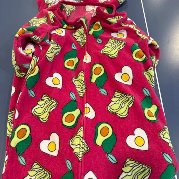 Size 8 Carters/Cat & Jack Fleece Footed Pajamas Set - Picture 7 of 14